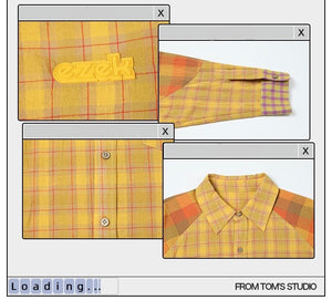 UV-cut check shirt