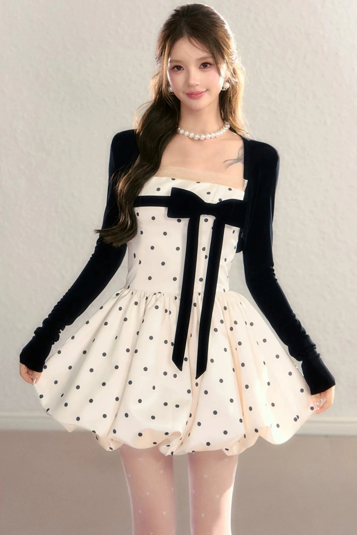 V-Neck Acetate Knit Cardigan