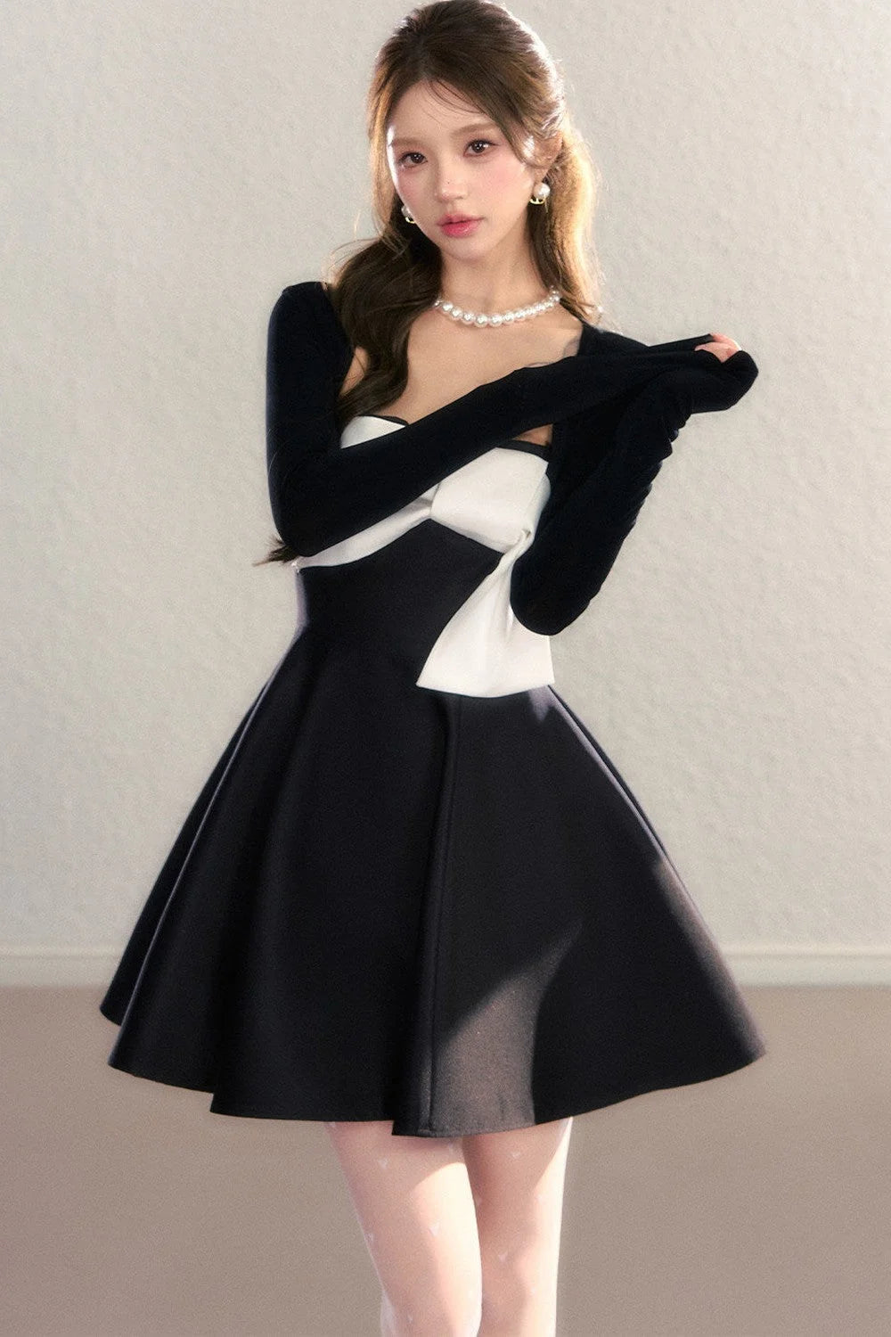 V-Neck Acetate Knit Cardigan