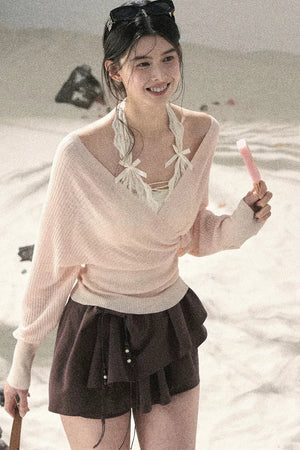 V-Neck Dopamine Sun Protection Top Set-Up