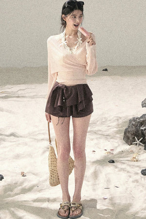 V-Neck Dopamine Sun Protection Top Set-Up