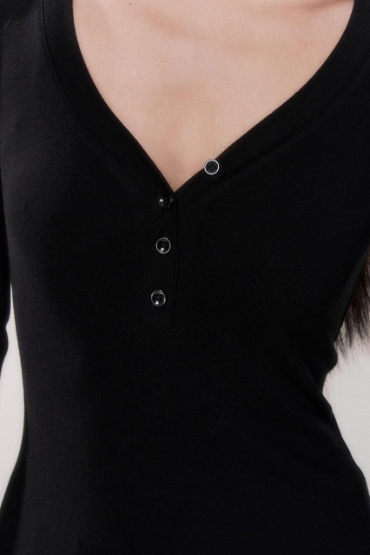 V-Neck Knitted Top
