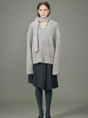 V-neck  Knitwear Top