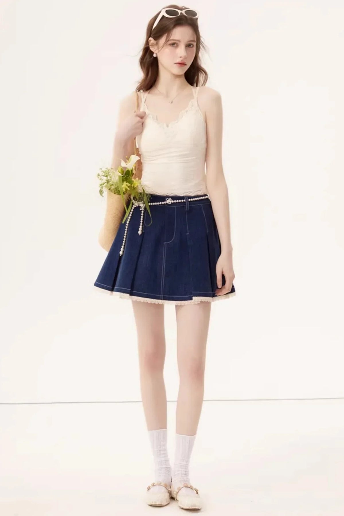 V-Neck Lace Camisole Top