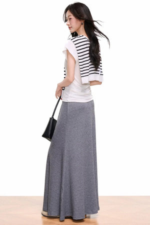 V-Neck Mermaid Skirt Top Set-Up