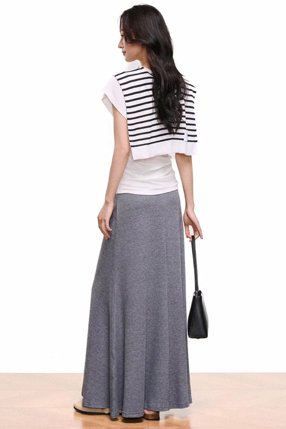 V-Neck Mermaid Skirt Top Set-Up