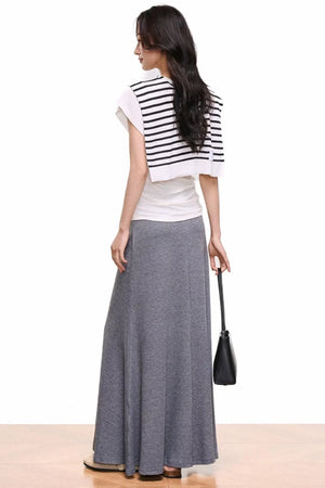 V-Neck Mermaid Skirt Top Set-Up