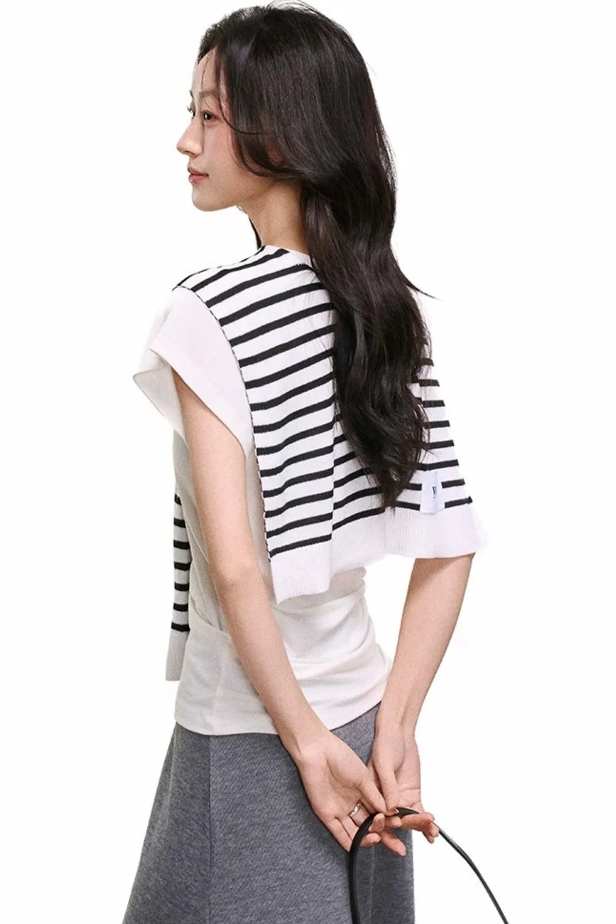 V-Neck Mermaid Skirt Top Set-Up