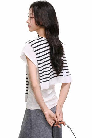 V-Neck Mermaid Skirt Top Set-Up
