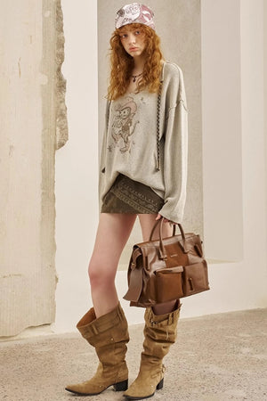 V-Neck Pullover Sweater