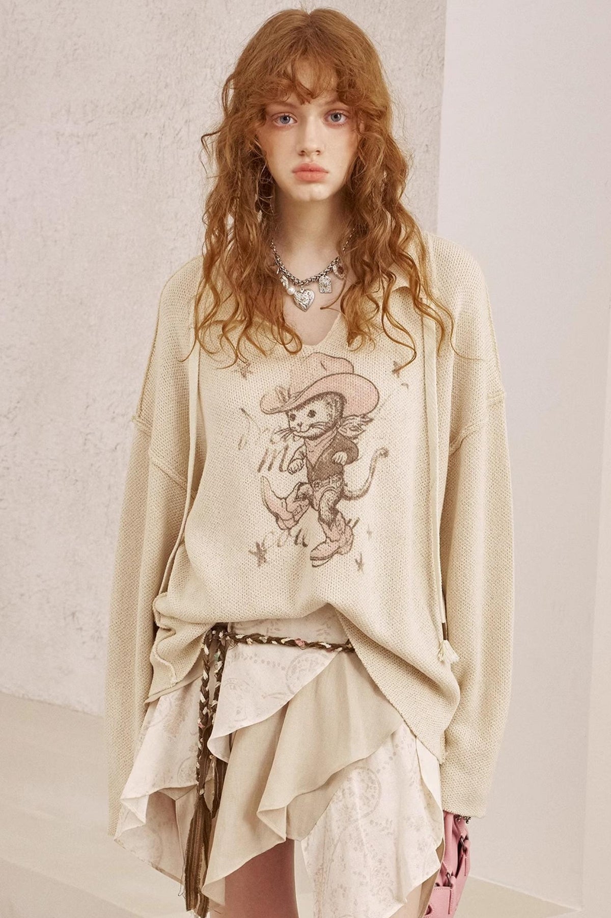 V-Neck Pullover Sweater