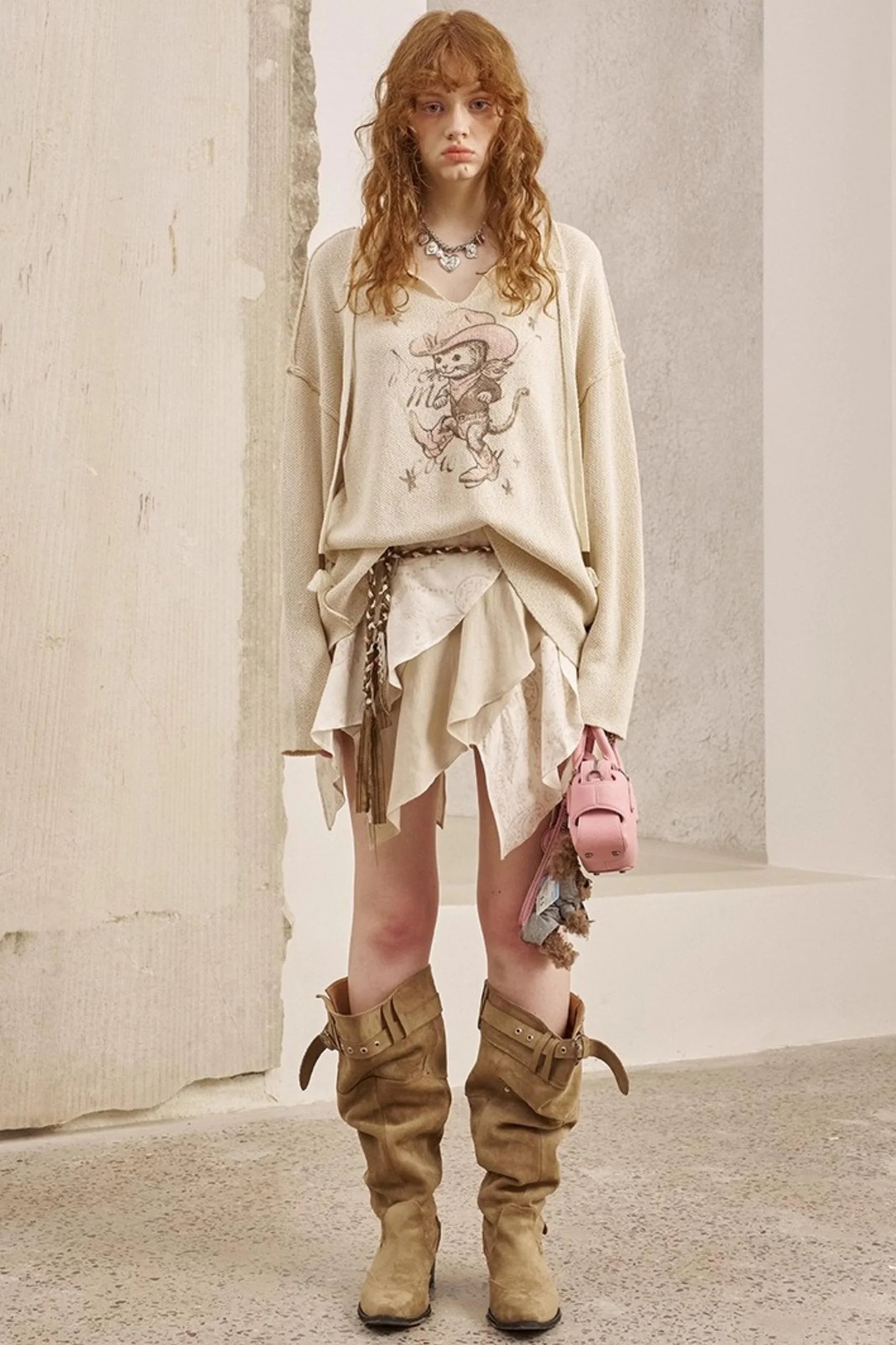 V-Neck Pullover Sweater