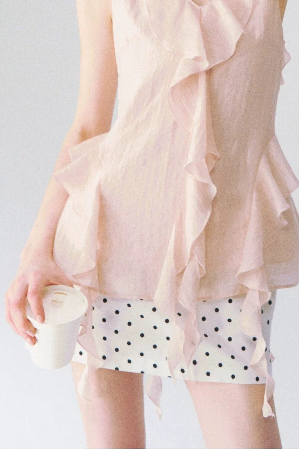 V-Neck Sleeveless Halter Top