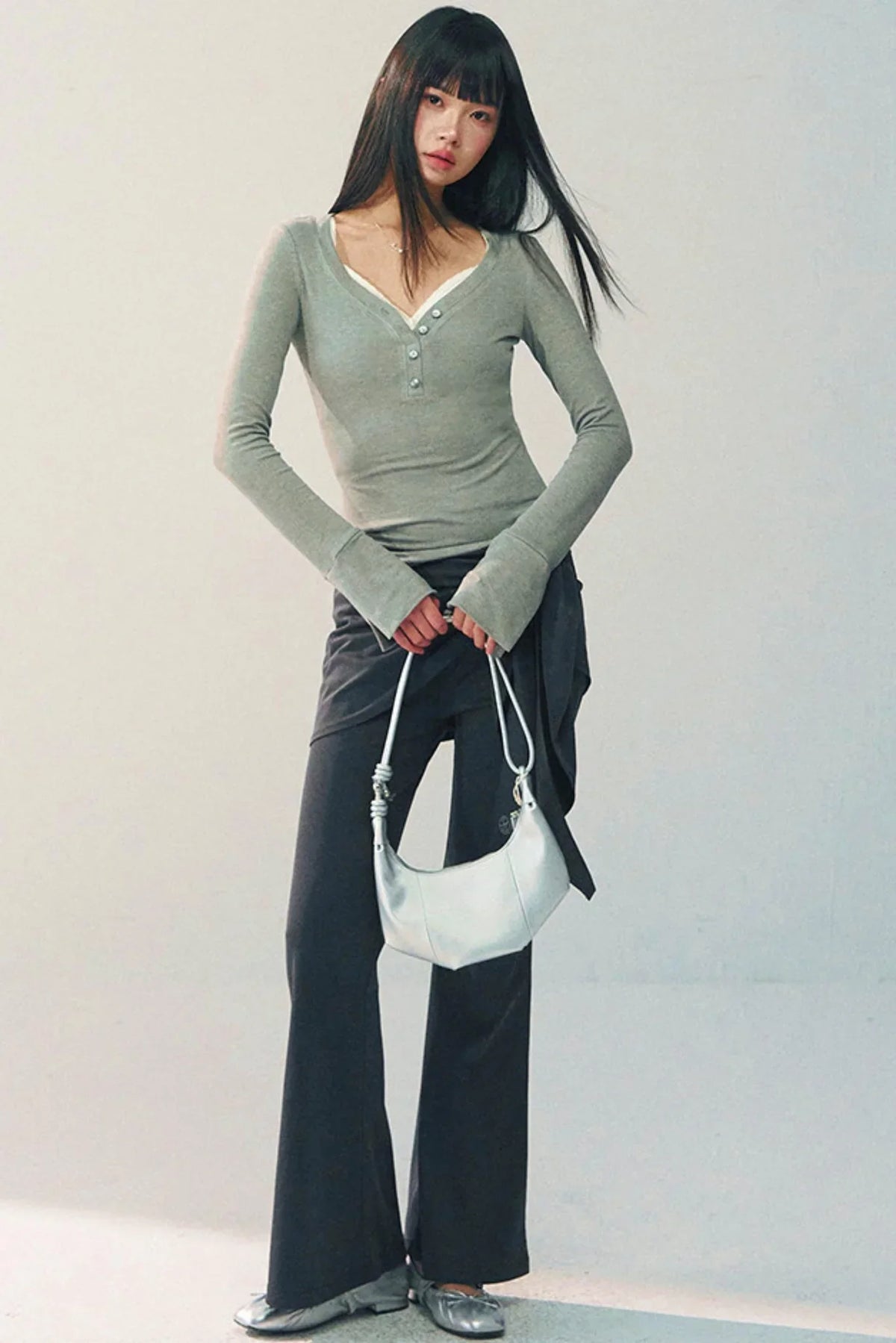V-Neck Slim Top