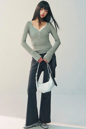 V-Neck Slim Top