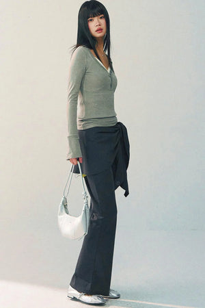 V-Neck Slim Top