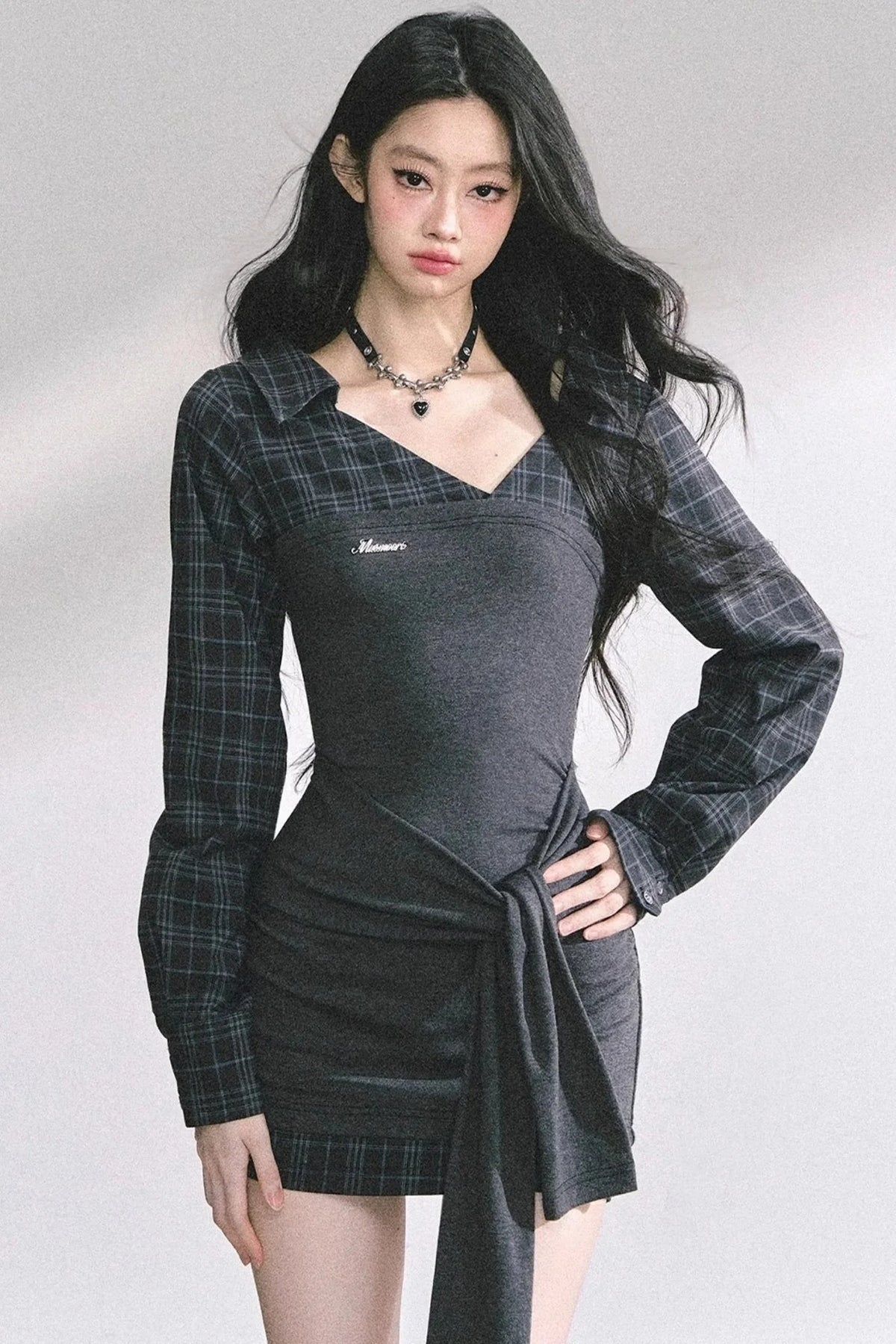 V-Neck Slimming Dress