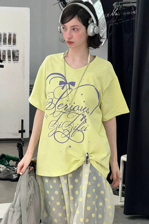 V-Neck Sweetheart Summer Top