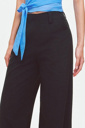 V-Neck Wrap Cross-Tie Blouse