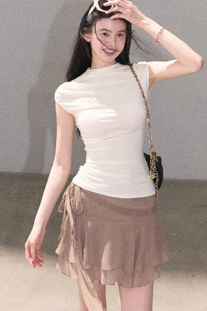 Valley Lace Trim Skirt
