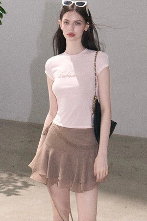 Valley Lace Trim Skirt