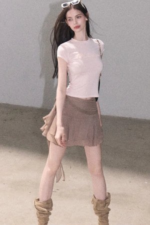 Valley Lace Trim Skirt
