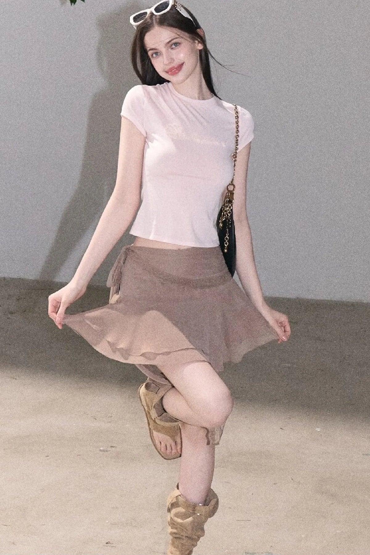Valley Lace Trim Skirt