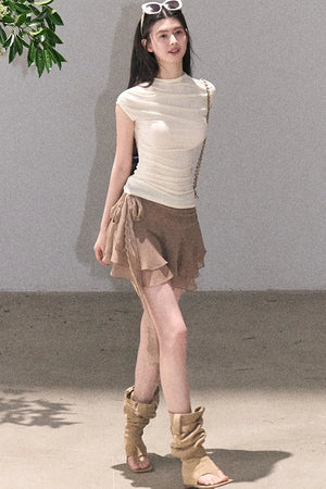 Valley Lace Trim Skirt