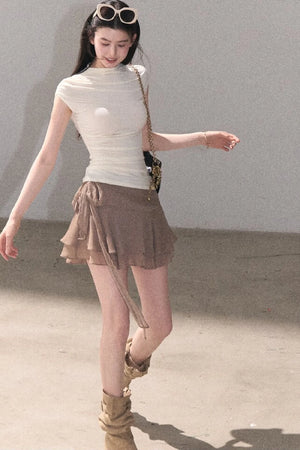 Valley Lace Trim Skirt