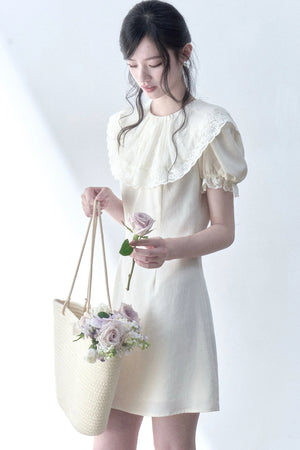 Vanilla Lace Doll Collar Dress