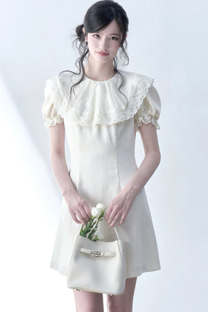 Vanilla Lace Doll Collar Dress