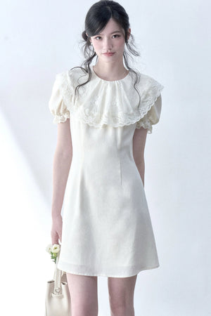Vanilla Lace Doll Collar Dress
