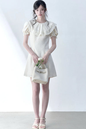 Vanilla Lace Doll Collar Dress