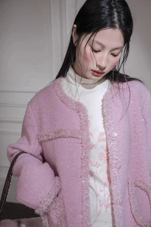 Velvet Cherry Apricot Blouse