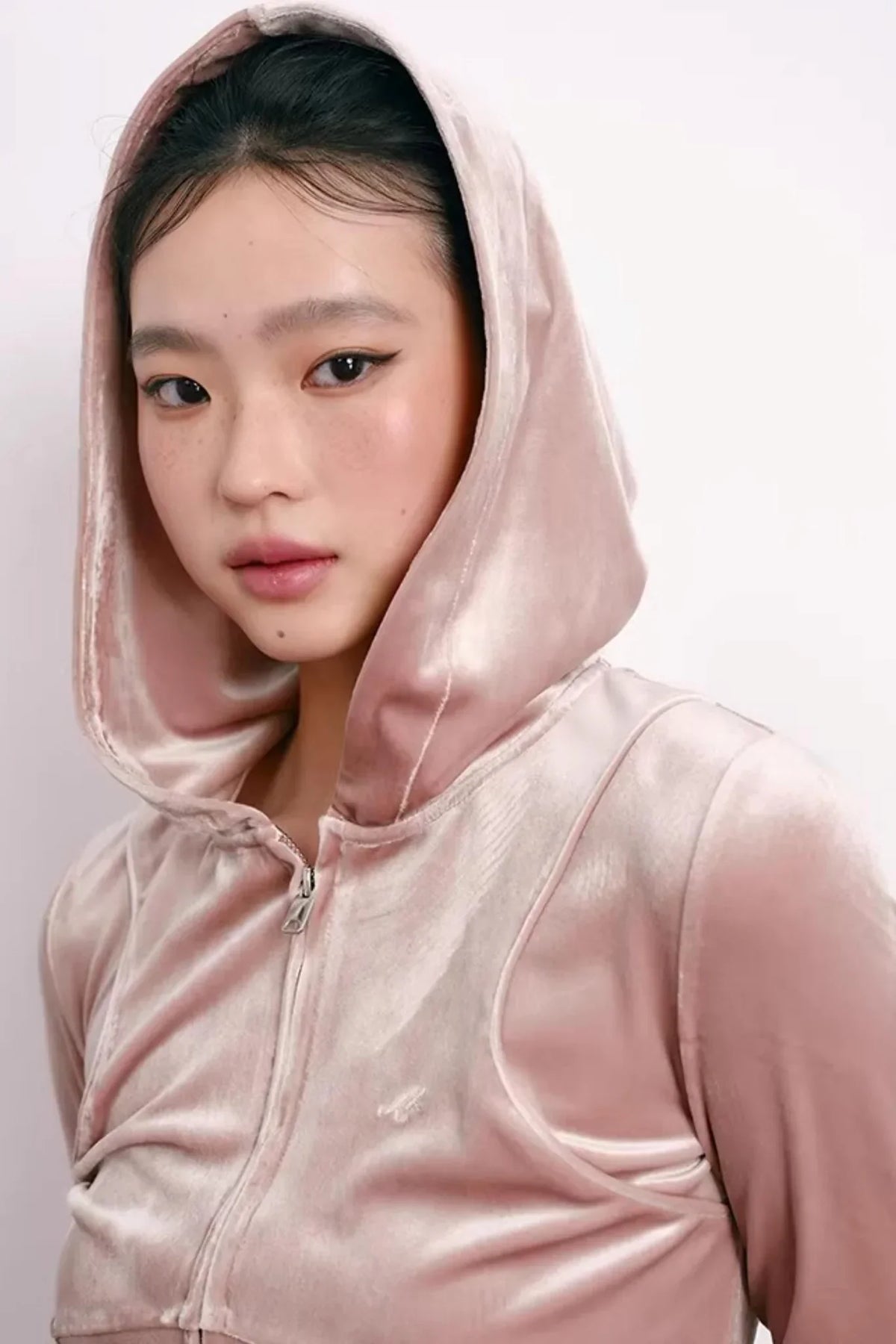 Velvet Embroidered Sweatshirt and Pants Set-Up