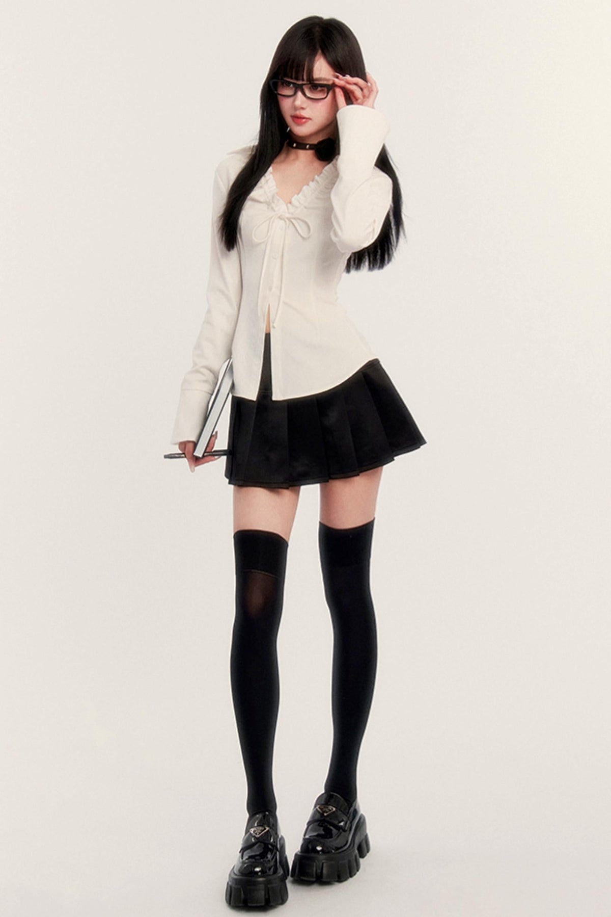Velvet Non-Slip Over-the-Knee Socks