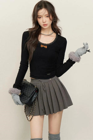 Velvet Ribbon Shirt