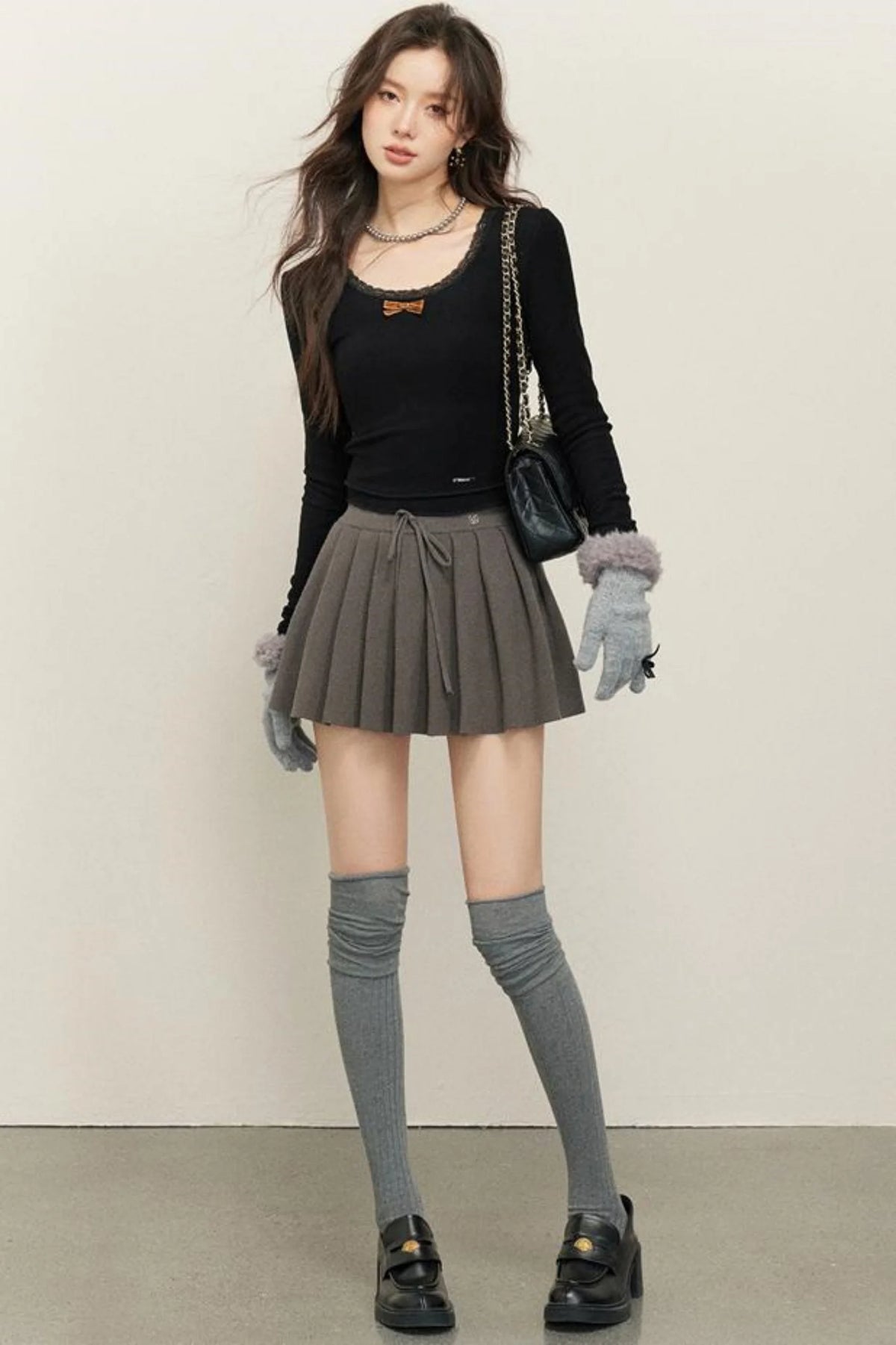Velvet Ribbon Shirt