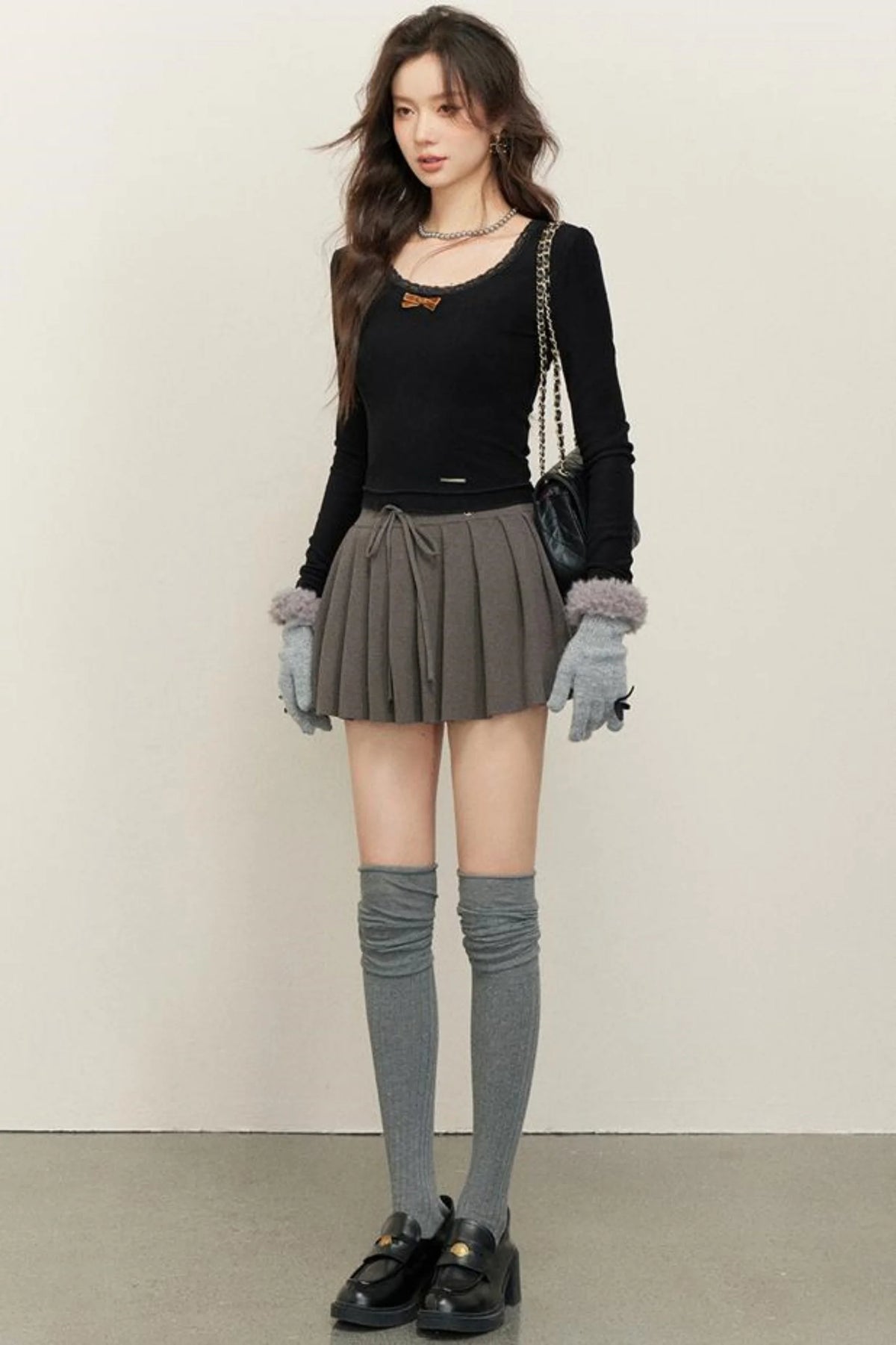 Velvet Ribbon Shirt