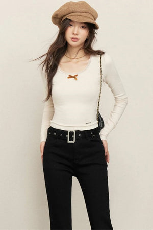 Velvet Ribbon Shirt