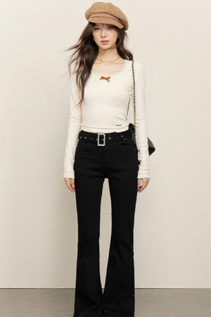 Velvet Ribbon Shirt