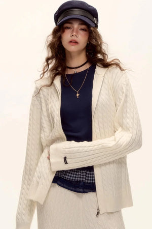 Velvet Wool Plaid Base Layer Top