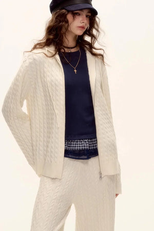 Velvet Wool Plaid Base Layer Top