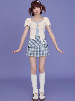 Versatile Blue White Top
