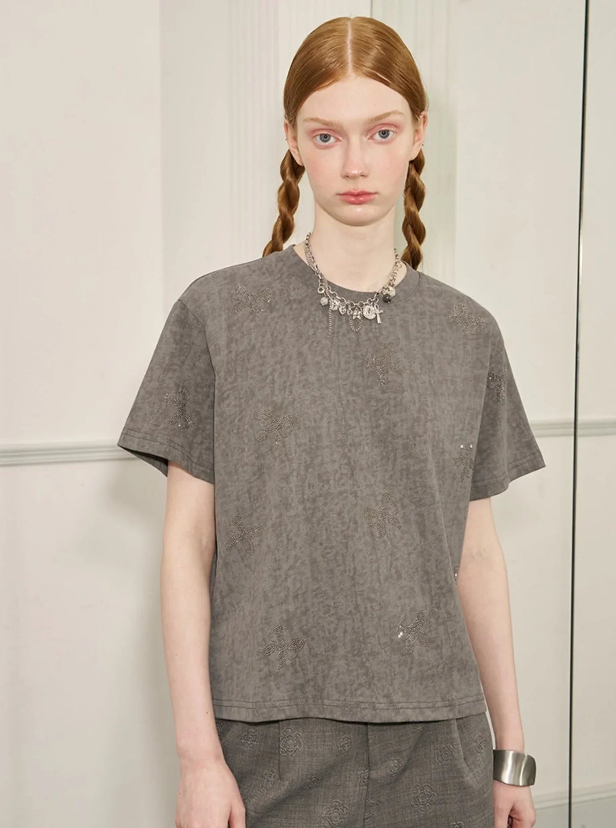 Versatile Bow Hot Diamond T-Shirt