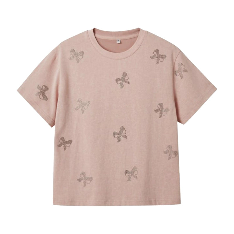 Versatile Bow Hot Diamond T-Shirt