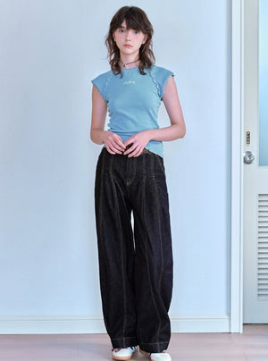 Versatile Casual Loose Denim Pants