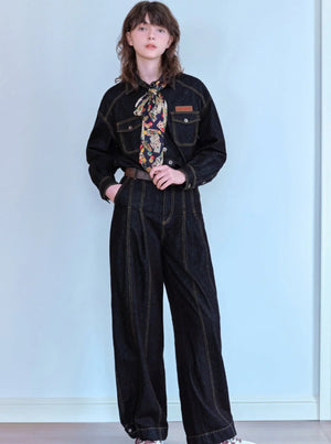 Versatile Casual Loose Denim Pants