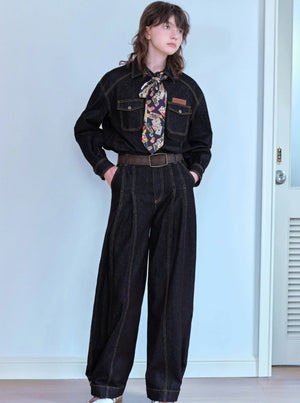Versatile Casual Loose Denim Pants