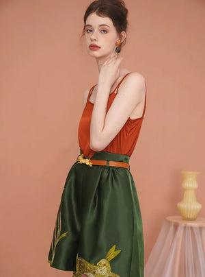 Versatile Casual Rabbit Embroidery Shorts
